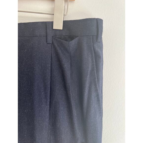 Brioni Wool Super 120s Pleated Pants Cannes Dress Trousers Dark Blue Size 40R JL - Picture 7 of 14